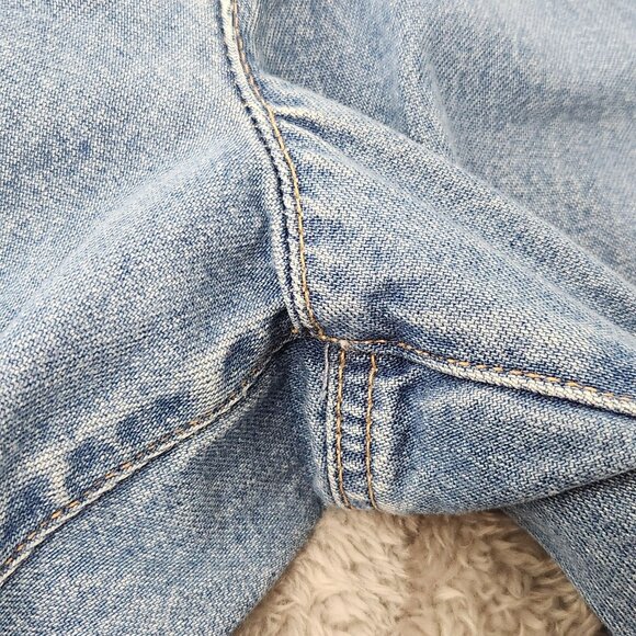 Lands End Jeans Womens 14 Blue Straight Denim 100% Cotton Medium Wash Casual - Picture 14 of 16
